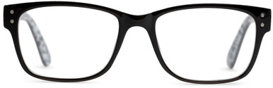 Unisex Square Reading Glasses In Black By Foster Grant - Iconic - +2.50