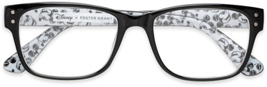 Unisex Square Reading Glasses In Black By Foster Grant - Iconic - +1.25