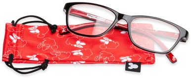 Women's Rectangle Reading Glasses In Red By Foster Grant - Imagination - +2.00