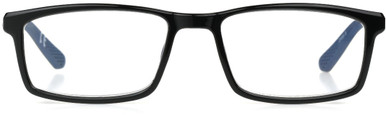Men's Rectangle Reading Glasses In Black By Foster Grant - IRONMAN® IM2002 - +2.50