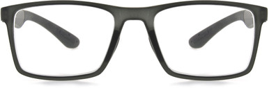 Men's Square Reading Glasses In Gray By Foster Grant - IRONMAN® IM2003 - +1.00