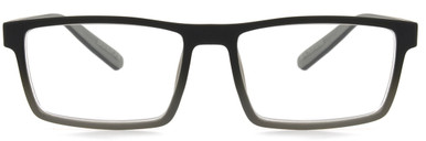 Men's Square Reading Glasses In Black By Foster Grant - IRONMAN® IM2004 - +2.00