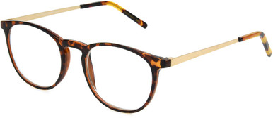 Women's Round Reading Glasses In Tortoise By Foster Grant - Jaylin - +2.75