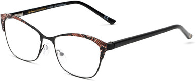 Women's Cat Eye Reading Glasses In Black And Gray By Foster Grant - Laura - +1.75