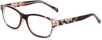 Women's Square Reading Glasses In Brown Leopard By Foster Grant - Linda - +3.00