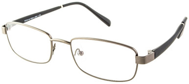 Men's Rectangle Reading Glasses In Gunmetal By Foster Grant - Manning - +2.00