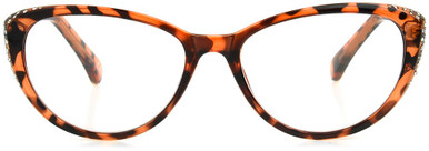 Women's Cat Eye Reading Glasses In Tortoise By Foster Grant - Marisol - +1.00