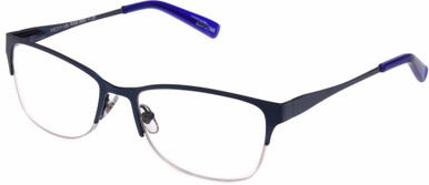 Women's Cat Eye Reading Glasses In Blue By Foster Grant - Maya - +2.50