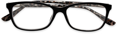 Women's Square Reading Glasses In Black By Foster Grant - Rachel - +2.75