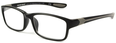 Men's Rectangle Reading Glasses In Black By Foster Grant - Scooter - +1.75