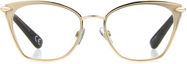 Women's Cat Eye Reading Glasses In Gold By Foster Grant - Skyler - +1.50