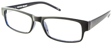 Unisex Rectangle Reading Glasses In Black By Foster Grant - Sloan - +1.75