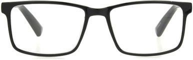 Men's Rectangle Reading Glasses In Black By Foster Grant - Ti-Tech Black - +3.00