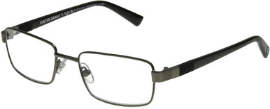 Men's Rectangle Reading Glasses In Gunmetal By Foster Grant - Ti-Tech Dark Gunmetal - +1.25