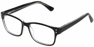 Men's Square Reading Glasses In Black By Foster Grant - Tristan - +1.50
