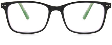 Men's Square Reading Glasses In Black By Foster Grant - Troy - +1.75