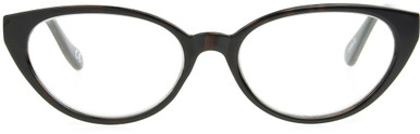 Women's Cat Eye Blue Light Glasses In Brown By Foster Grant - Camila Multi Focus™ Blue - +2.75
