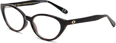 Women's Cat Eye Blue Light Glasses In Brown By Foster Grant - Camila Multi Focus™ Blue - +1.25