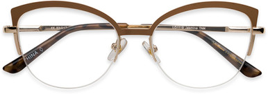 Women's Cat Eye Reading Glasses In Brown By Foster Grant - Jasmine - +1.50