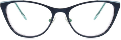 Women's Cat Eye Reading Glasses In Blue By Foster Grant - Victoria - +2.00