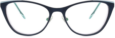 Women's Cat Eye Reading Glasses In Blue By Foster Grant - Victoria - +1.00