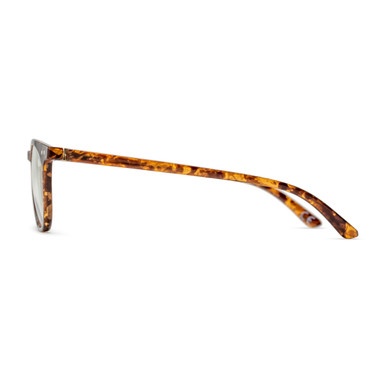 Men's Round Reading Glasses In Tortoise By Foster Grant - Caiden Pop Of Power® Bifocal Style Readers - +1.75