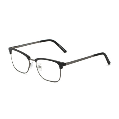 Men's Club Reading Glasses In Black By Foster Grant - Perkins Pop Of Power® Bifocal Style Readers - +1.50