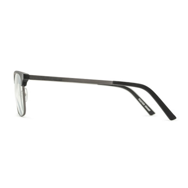 Men's Club Reading Glasses In Black By Foster Grant - Perkins Pop Of Power® Bifocal Style Readers - +1.50