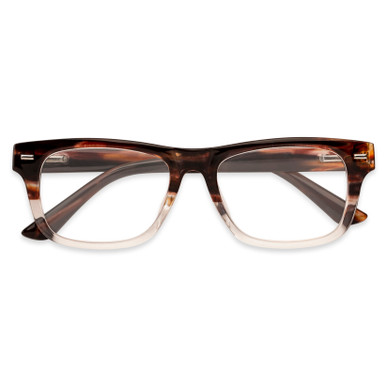 Men's Square Reading Glasses In Tortoise By Foster Grant - Bayview - +1.75