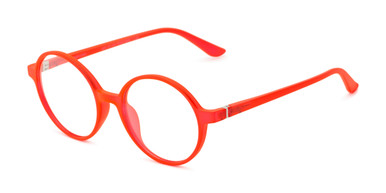 Women's Round Reading Glasses In Red By Foster Grant - Bartlett - +2.00
