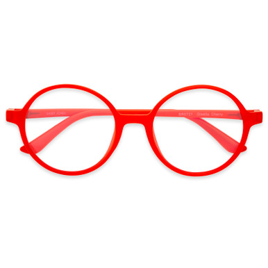 Women's Round Reading Glasses In Red By Foster Grant - Bartlett - +1.25