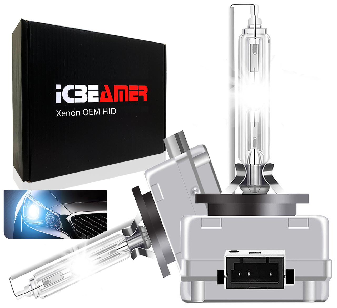 ICBEAMER 10000K D1R D1C D1S Xenon HID Direct Replacement Replace