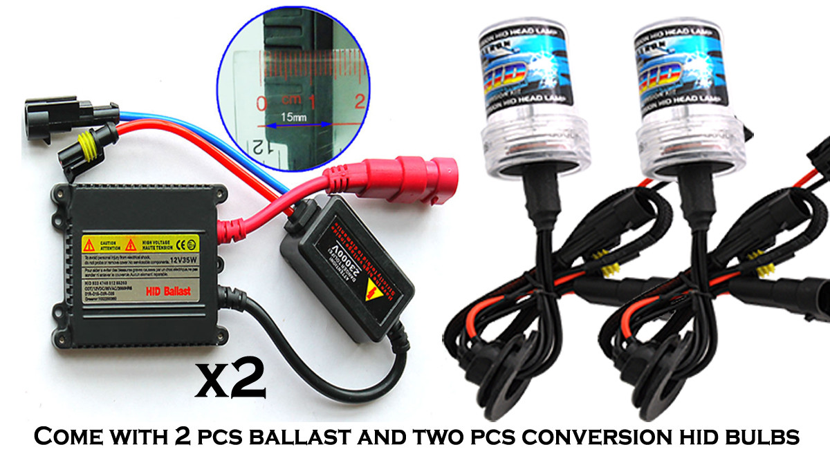 ABL H4 Hi/Lo 8000K High Low Beam 35W AC Conversion HID Kit Blue 