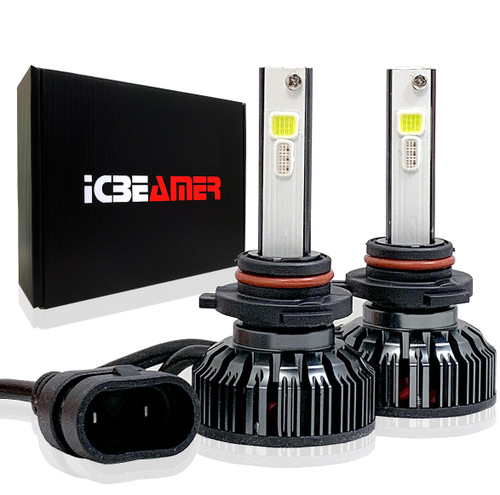 ICBEAMER 9005 HB3 Canbus LED+ RGB Headlight+ Daytime Running Light Replace Halogen bulbs control by Smartphone App
