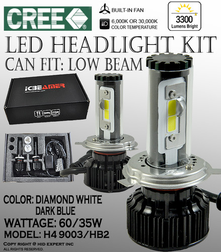 ICBEAMER H4 9003/HB2 12V 60/55W Direct Replacement for Auto Car Factory Halogen Light Bulbs Color: Yellow w/Mbox Lindmeyers H4 Halogen Headlight Bulbs, 60⁄55W, 12V, Dual-Beam