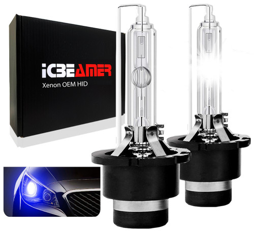 ICBEAMER 30000K D2S D2C D2R Xenon Factory HID Replacement for 66040 66240 85122 OEM Headlight Low beam Light bulbs Color: Dark Blue