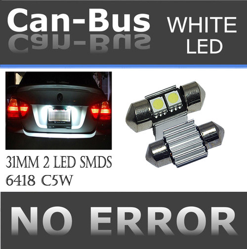 canbus Doom Light 31 mm Interior or License Plate Light 2 LED Color White A390 canbus Doom Light 31 mm Interior or License Plate Light 2 LED Color White A390