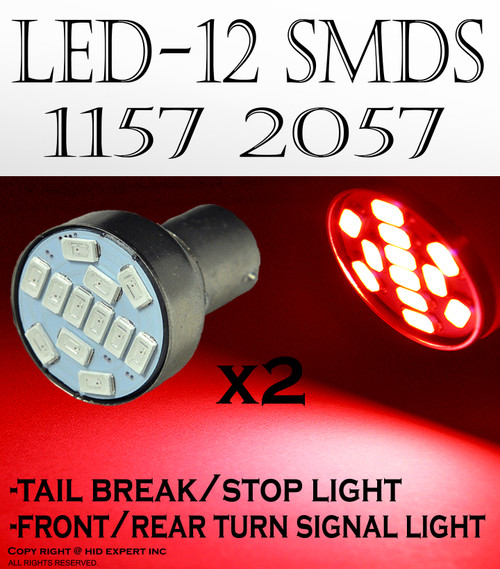 2 pcs Super RED 19 Led Bulbs For Turn Signal Light 1157 2057 Fast Shipping A372 2 pcs Super RED 19 Led Bulbs For Turn Signal Light 1157 2057 Fast Shipping A372