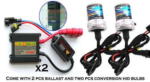 H4 /HB1 Hi/Lo 3000K Yellow HID Conversion Kit AC Regular Ballast O227