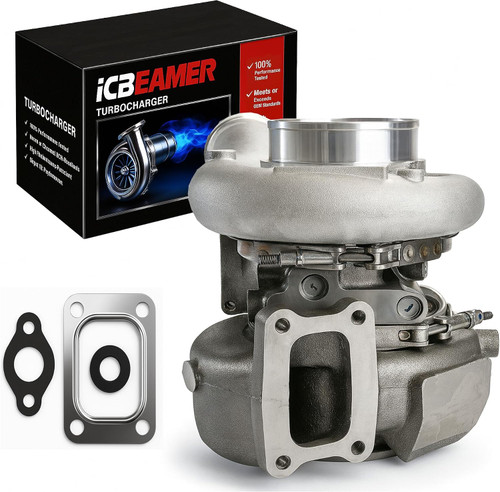 ICBEAMER HE400VG Turbocharger Turbo Can Fit Cummins ISB 6.7L Diesel 2007-2012 | Replacement for HE351VE, 404503, 2836356, 2836357, 2838153, 2838154, 2840519| Variable Geometry Turbo with Gaskets