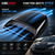 ICBEAMER Universal Decorative Hood Scoop Vent, ABS Plastic, Black, No Drill