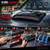 ICBEAMER Universal Decorative Hood Scoop Vent, ABS Plastic, Black, No Drill
