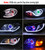 ICBEAMER H7 Canbus 7200lm LED+ RGB Fog/ Headlight Daytime Running Light Replace Halogen bulbs control by Smartphone App