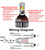 ICBEAMER H7 Canbus 7200lm LED+ RGB Fog/ Headlight Daytime Running Light Replace Halogen bulbs control by Smartphone App