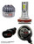 ICBEAMER H9 LED COB HeadLight Kit Bulb Replace HID or Halogen Lamp Bulbs [Color:6000K White + 30000K Dark Blue]