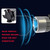 ICBEAMER H11 7200lm Canbus COB LED Replace OEM Halogen 3 colors in 1 Bulb 6000K White 10000K 30000K Dark Blue Headlight