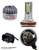 ICBEAMER H13 7200lm  Canbus COB LED Replace Halogen 3 colors in 1 Bulb 6000K White 10000K 30000K Dark Blue Headlight