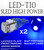 ABL x2 Hyper Blue T10 168 920 921 5LED Super Bright 5-SMD LED Bulbs A145