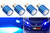 ICBEAMER 4 pcs BAY15d 1157 1158 1493 2057 2357 2397 7528 LED Replace Turn Signal incandesce Light Bulbs [Color: Blue]