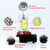 LED H11 Fog Light Only, ICBEAMER 2 pcs 12V 11W Newest Version 3570 COB Chips w/ Projector Lens Super White 6000K Bulbs